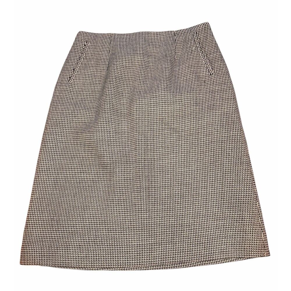Harve Benard Ukraine Houndstooth Wool Skirt size 10